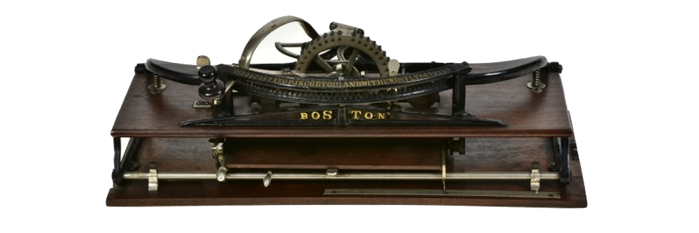 banner Boston Typewriter