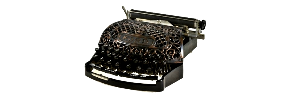 banner Ford Typewriter