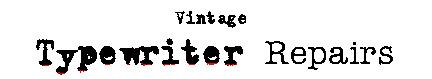 Vintage Typewriter Repairs